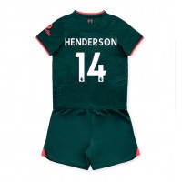 Fotbalové Dres Liverpool Jordan Henderson #14 Dětské Alternativní 2022-23 Krátký Rukáv (+ trenýrky)